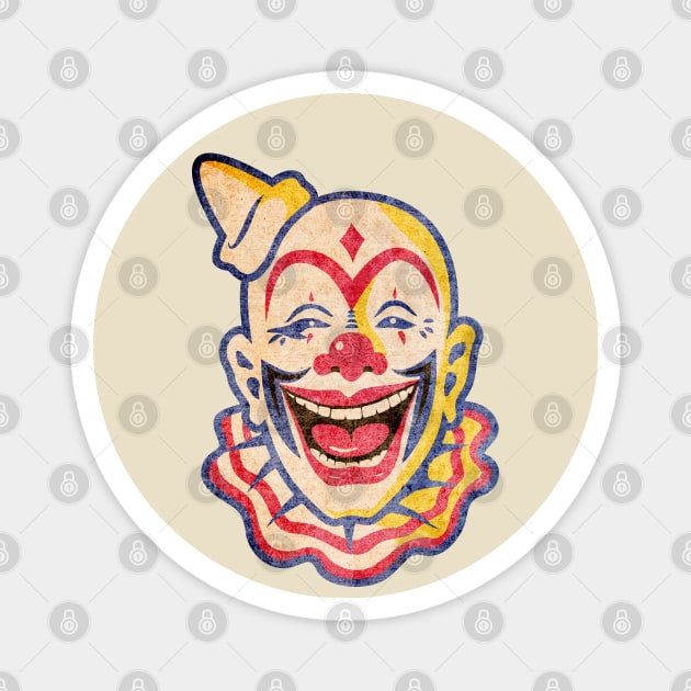 vintage circus clown Magnet by OldSalt